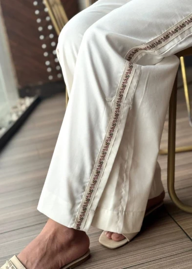 The Ivory Artisan Border Pant